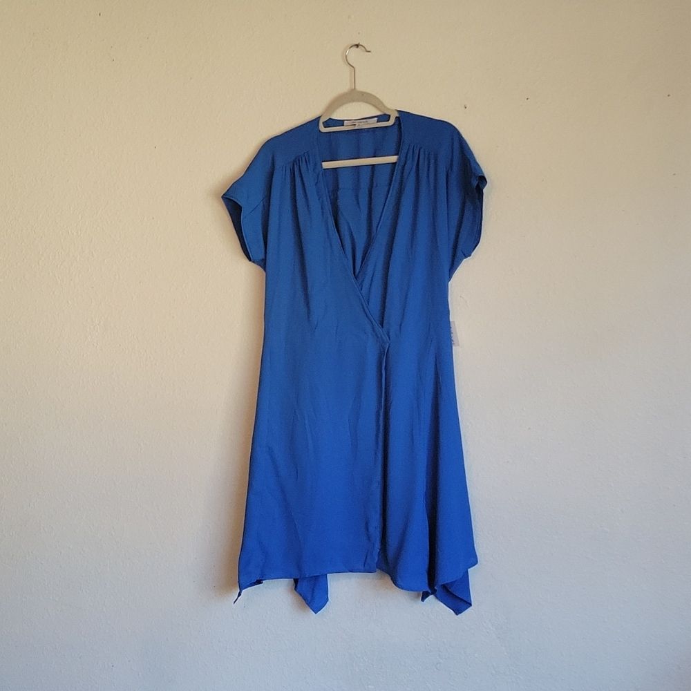 NWT one one six rap midi dress size Medium color blue